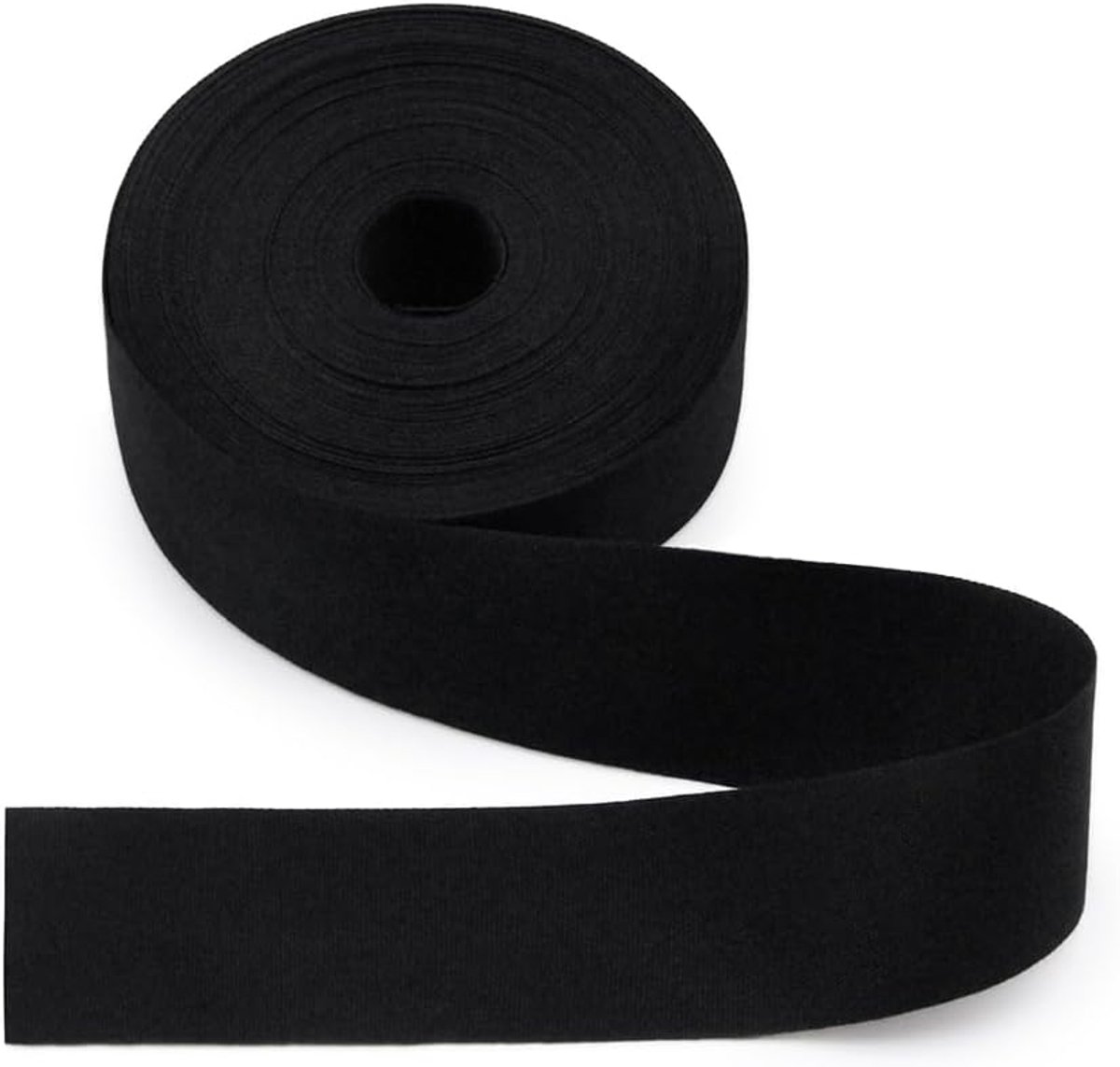 natuurlijk katoenen band, zwart, 30 mm, eenvoudige band, 9,1 m voor randversterking, doe-het-zelf naaiwerk, 30 mm x 10Y