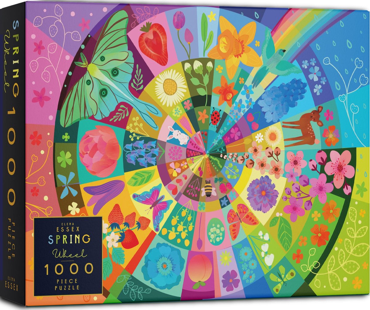 Omgoods - 1000-Piece Puzzel voor Volwassenen - Lente Wiel Thema