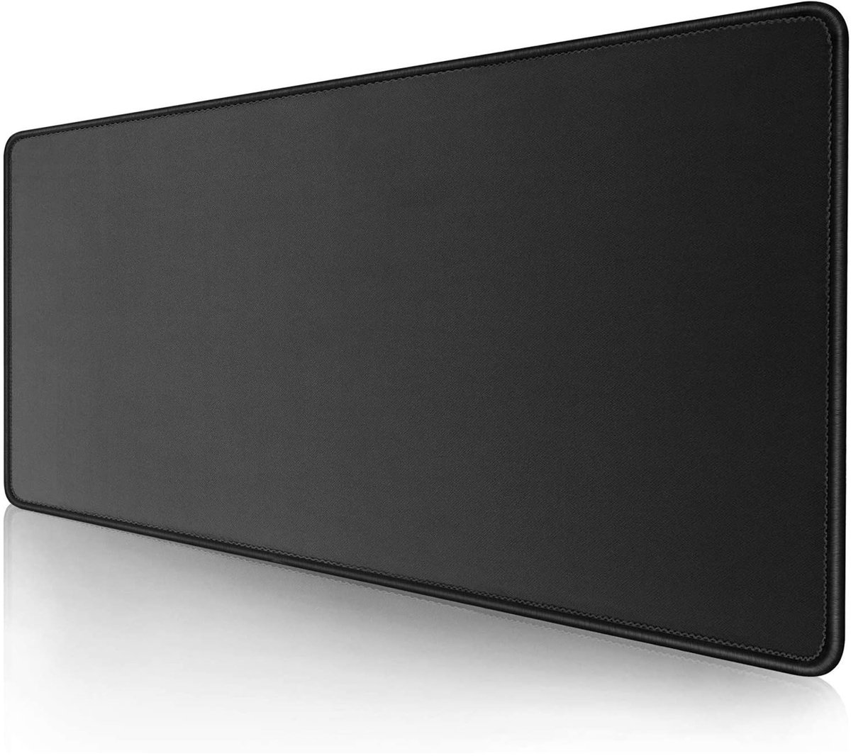Omgoods - Grote Zwarte Rubber Muismat - Antislip Desk Pad 700 x 300 mm