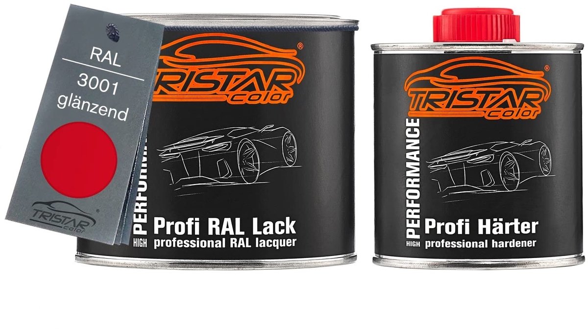 Omgoods - 3001 Signalrot 2K Car Paint Glossy - 750 ml met Hardener