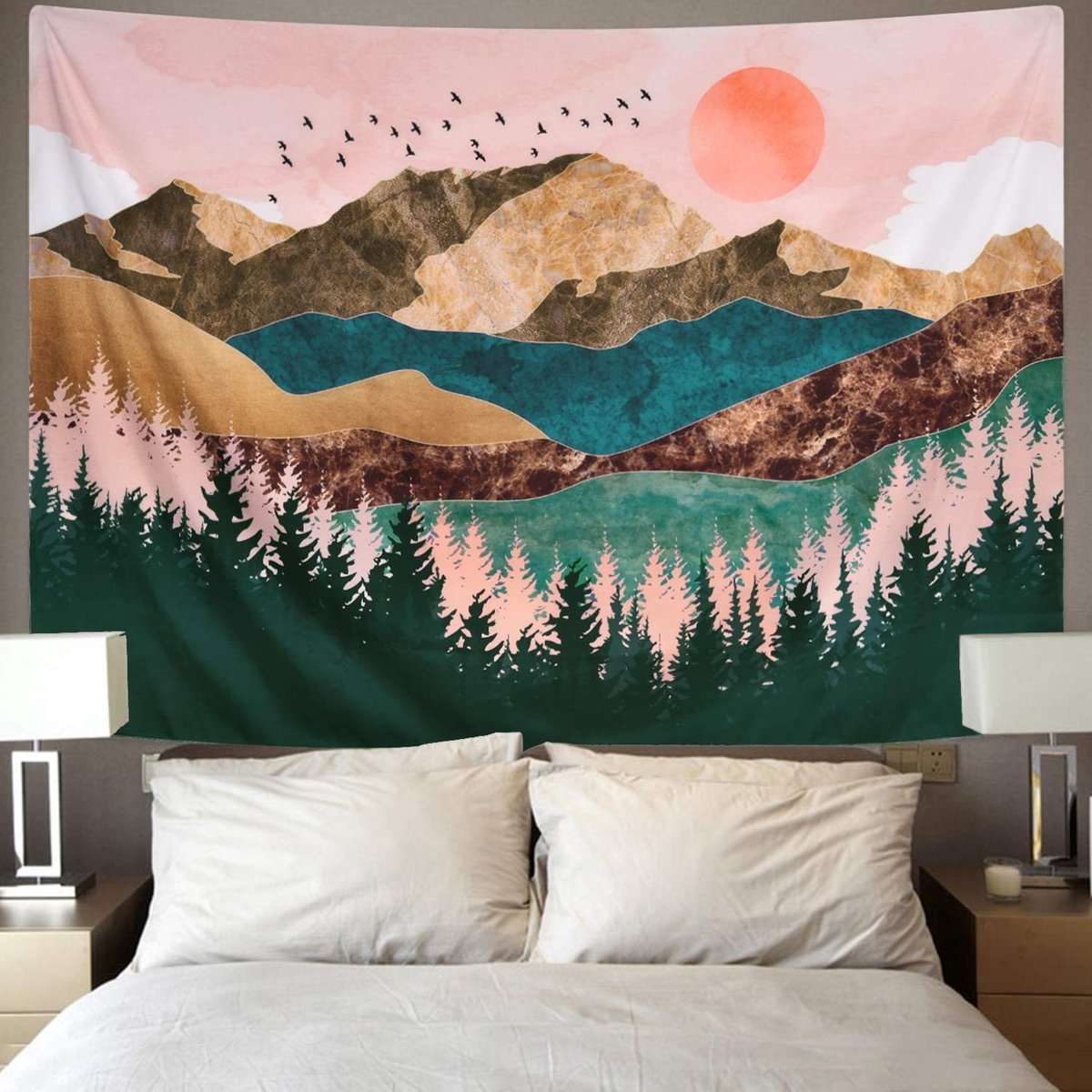 Omgoods - Grote Wandtapijten voor Woonkamer en Slaapkamer - 180 x 230 cm Polyester