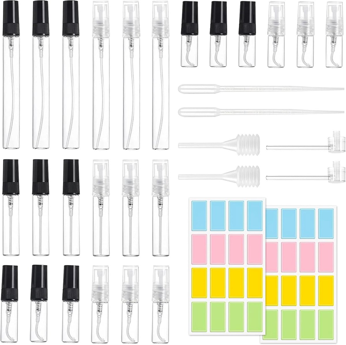 Verstuivers 2/3/5/10 ml, Navulbare Sprayflessen Reisset Spuitfles en