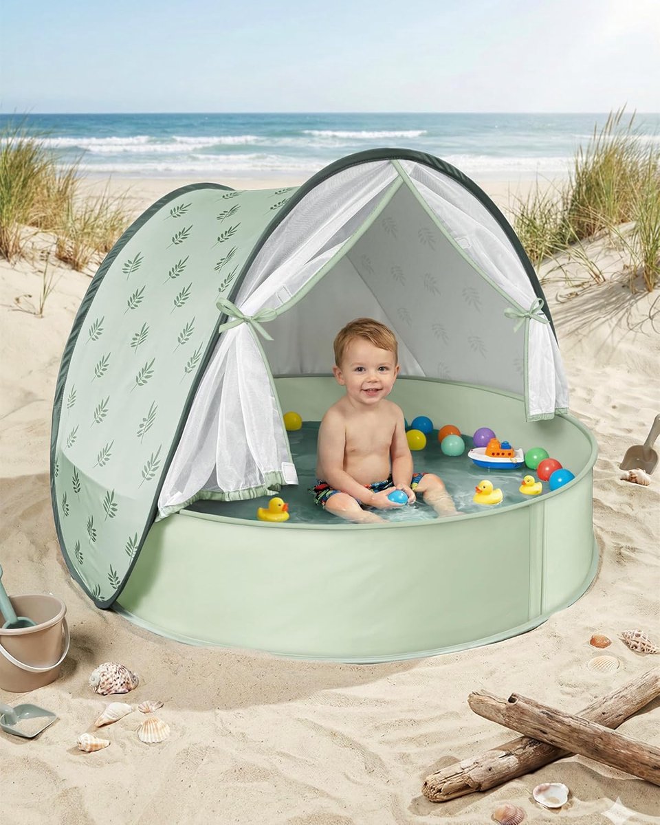 Strandtent voor baby's, met uv-bescherming Upf 50+, pop-up strandtent