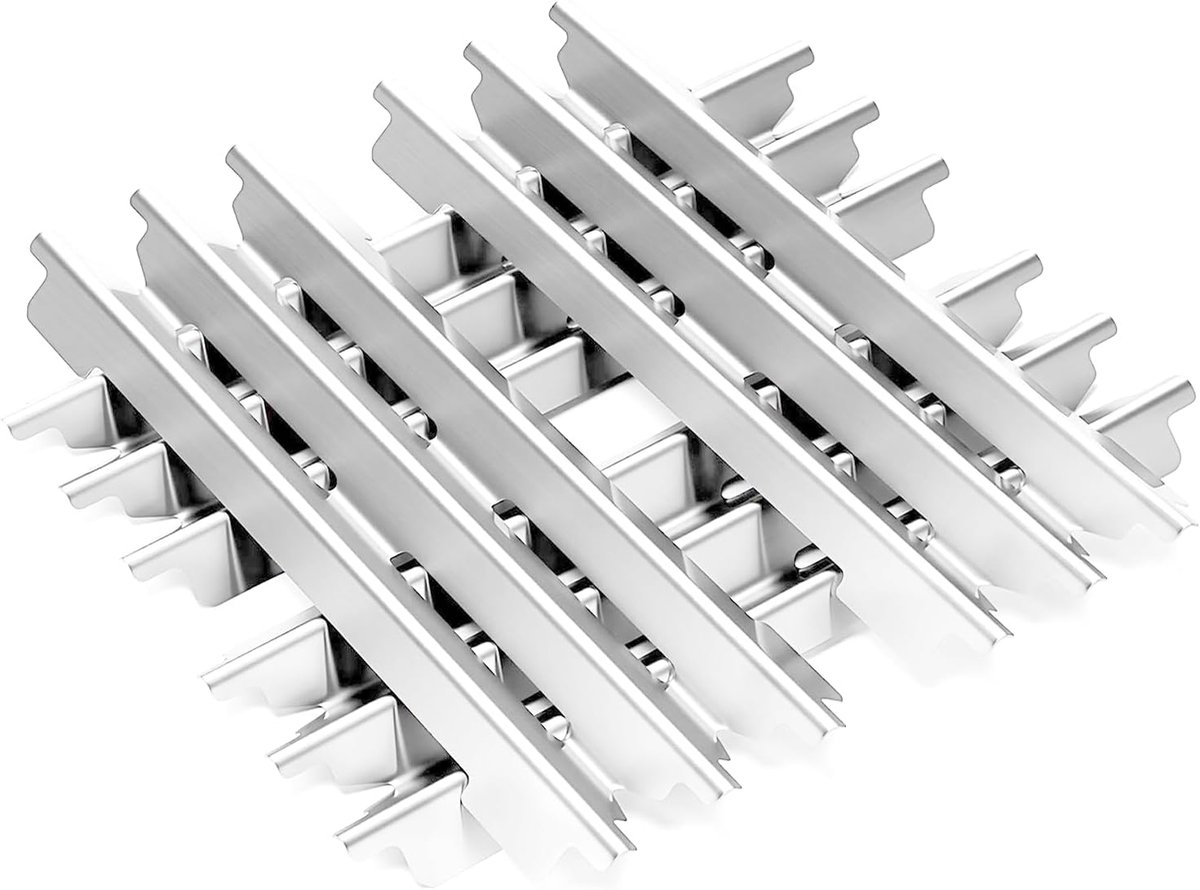 44,5 x 15,5 cm, roestvrij staal, branderafdekking, reserveonderdelen voor Broilking Imperial & gasgrill, verwarmingsplaten, flavorizer bars voor Broil King Imperial rek 420, 440, 490, 590, 690