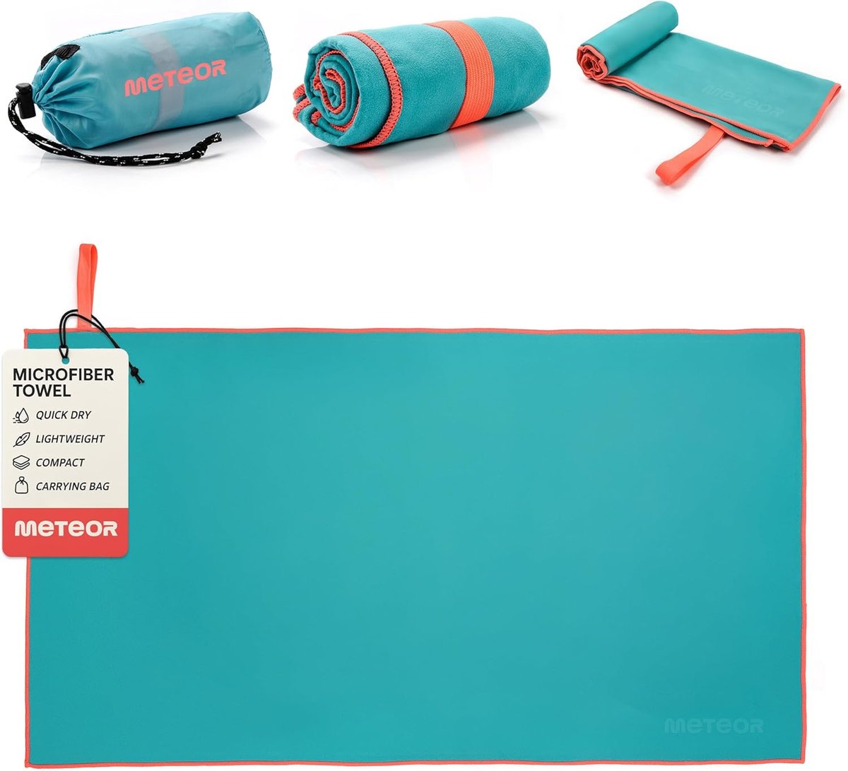 SnelShoppen - Microfiber Fitness Handdoek Reishanddoek Badhanddoek Strandhanddoek Ultra Absorberend Sneldrogend en Zacht Compact voor Fitness Sauna Sp