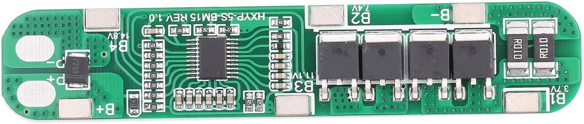 Opladen Beschermingskaart Li-ion Batterij BMS Beschermingskaart voor Lithium Batterij BMS 5S 18.5V/21V 15A