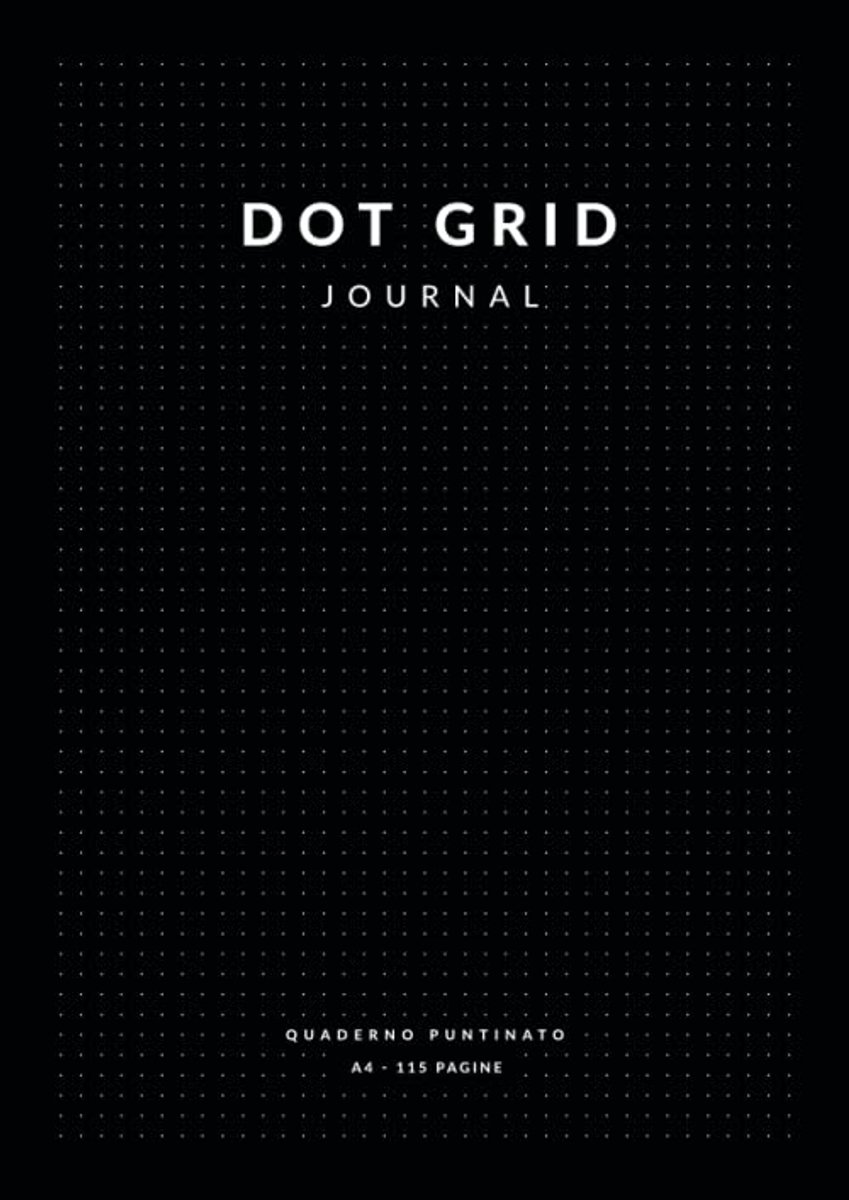 Dot Grid Journal A4 - Soft Cover - Zwart - Ideaal voor creatief noteren - ShopVlot