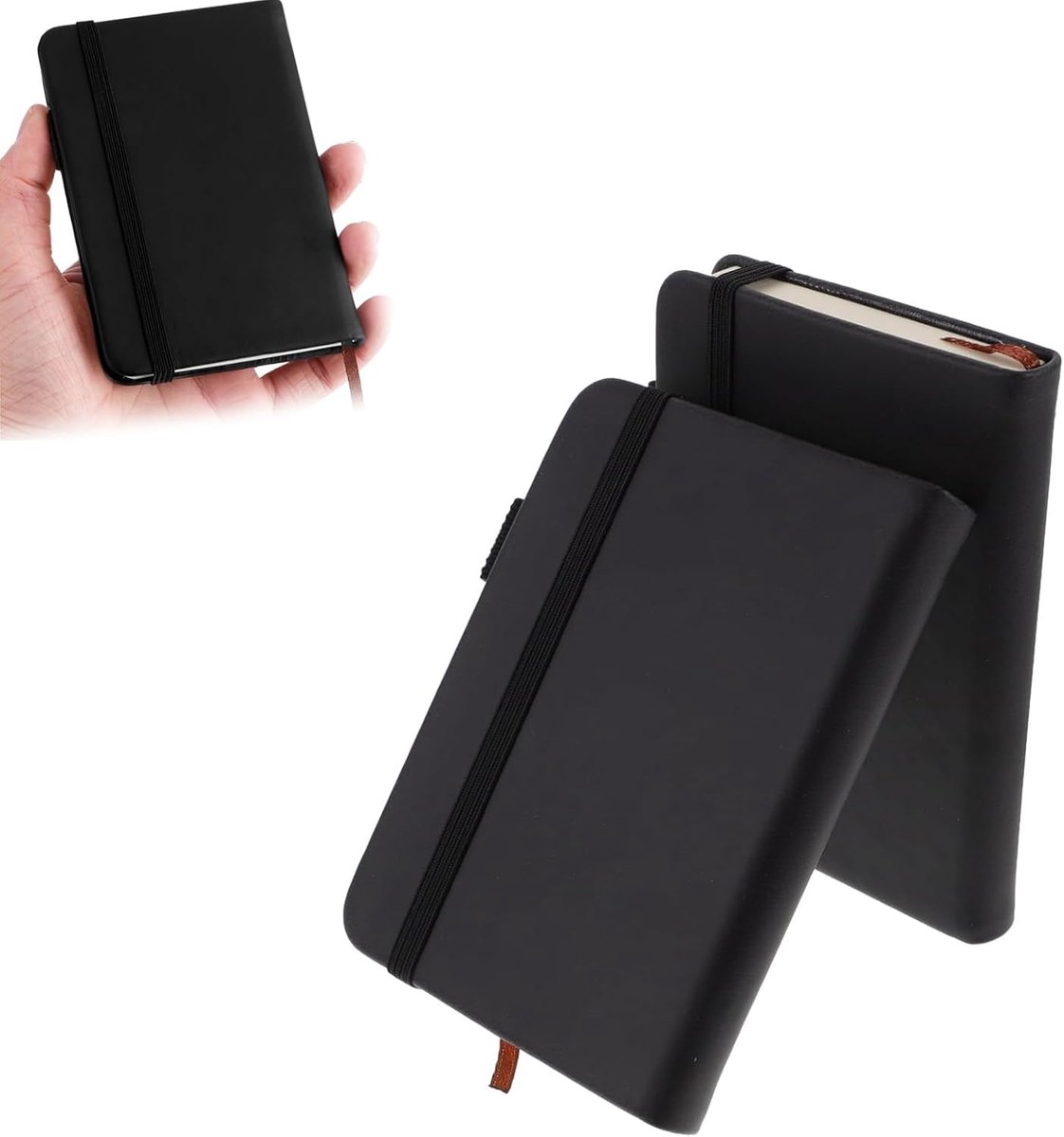 Mini Notebook A7 - 2 Stuks - Compact en Elegant - Ideaal voor onderweg - ShopVlot