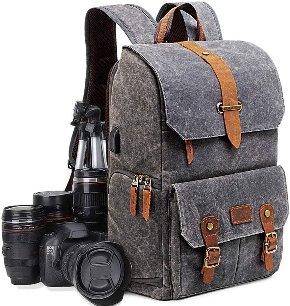 Professionele Dslr Camerarugzak Compatibel met Canon Nikon, Grote