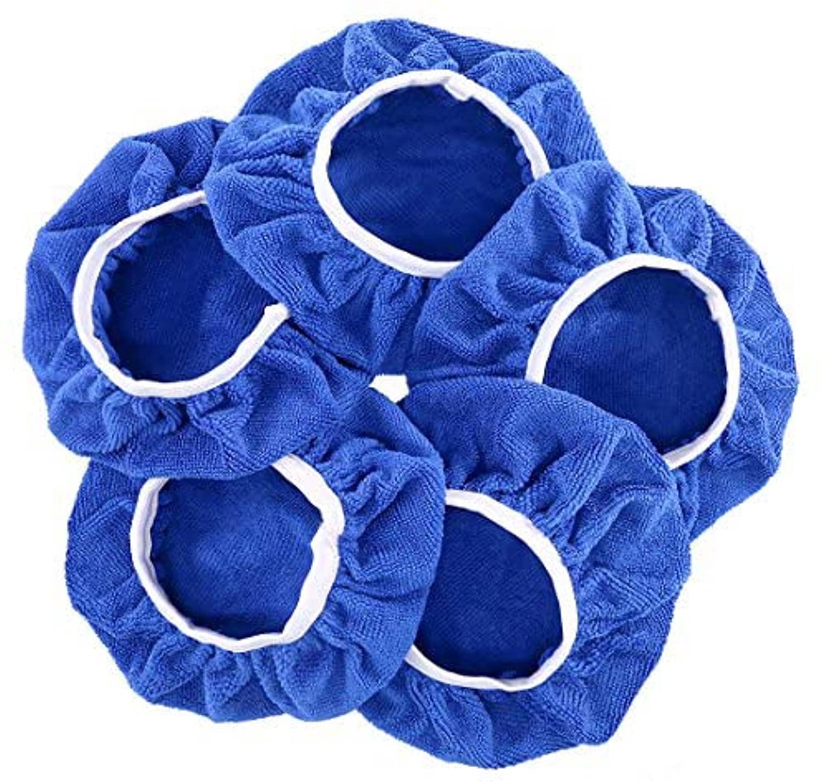 5 Stks 9-10 Inch Auto Polijstmachine Pad Bonnet Zachte Microfiber