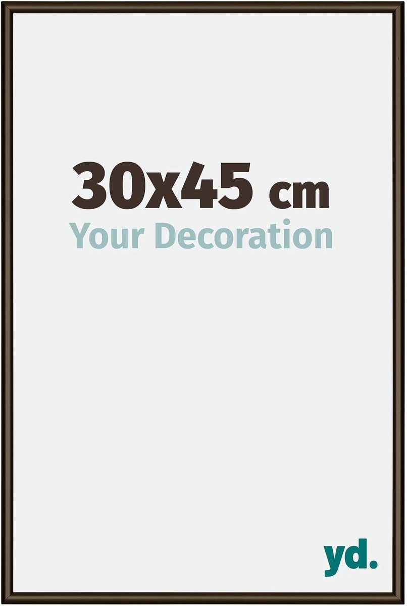 Fotolijst 30x45 cm - Aluminiumlijst met acrylaatglas - Niet-reflecterend - Ideaal voor wanddecoratie - SnelShoppen
