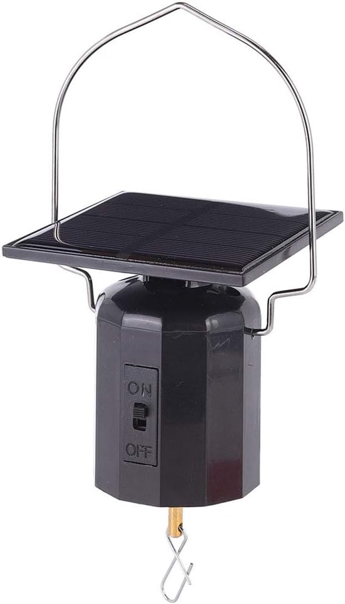 Windspinnermotor op Zonne-energie, Mobiele Roterende Motor, Kleine Automatische Draaier voor Windgong, Zonnevangers, Buitentuin op Zonne-energie Werkende Spinhanger