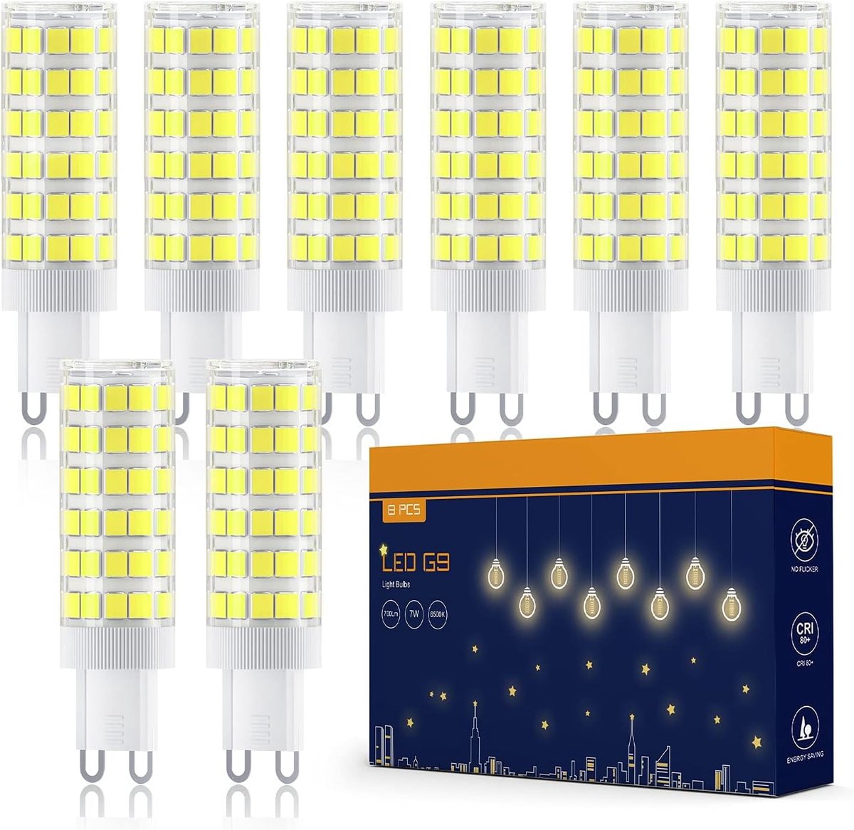 7W G9 LED-lampen, G9 6500K