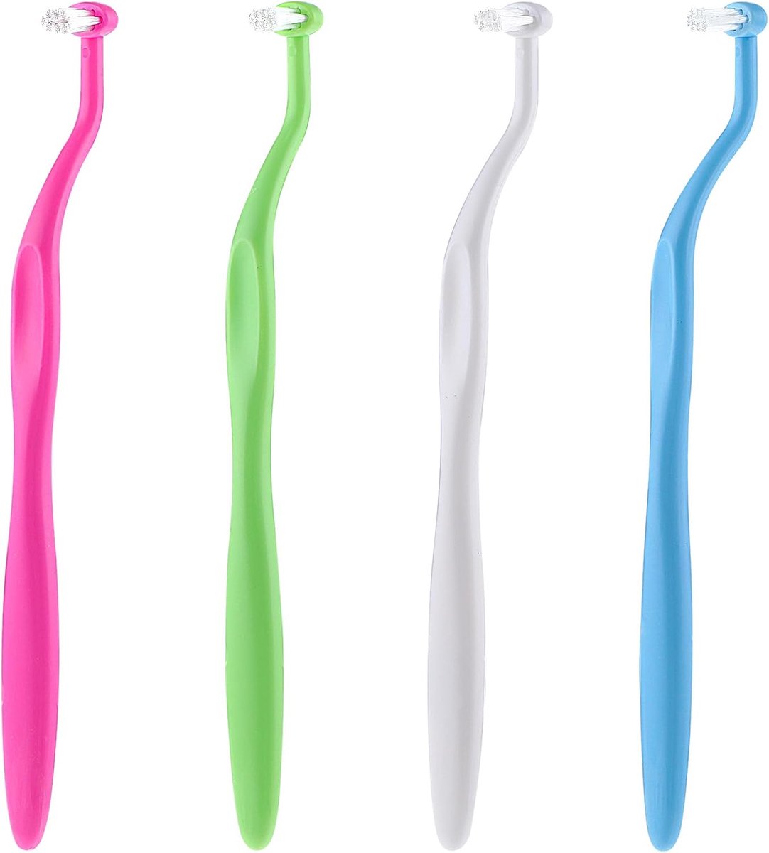 4Pack Orthodontische Tandenborstel Kleine Tuft Tandenborstel Kleine