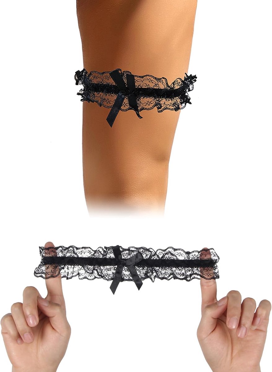 ohyeahlady Kousenband bruiloft sexy kant 2-pack bruiloft tuin riem