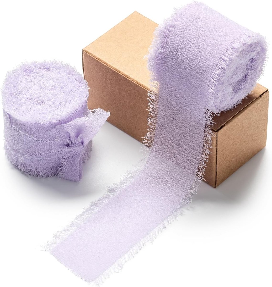 Cadeaulint Paars Breed 3,8 cm Chiffon Lint Lint voor Strikkie