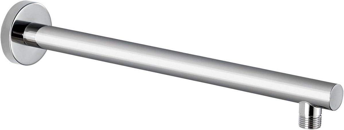 Douche-arm met flens en teflonband, verlengingsarm Voolan 38 cm, voor