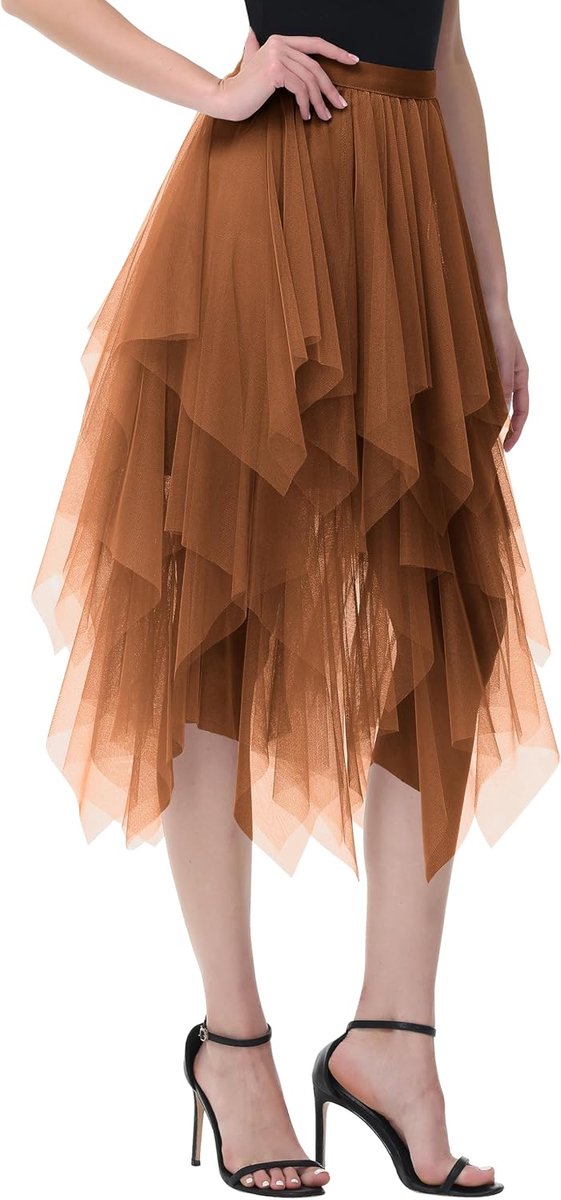 plooirok tule rok asymmetrische rok korte skaterrok midi-rok zomerrok