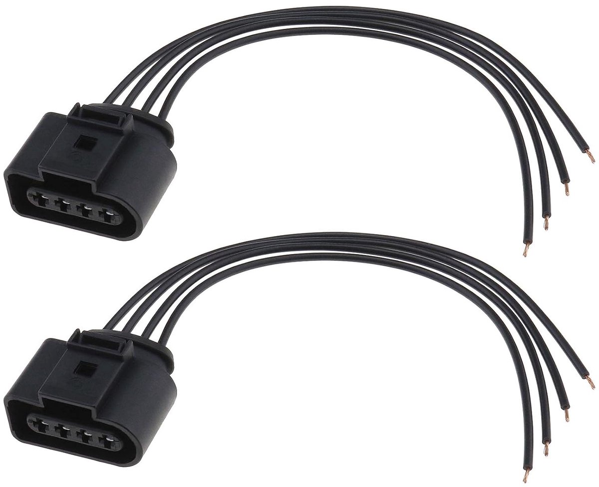 2 Stks Auto 4 Pin Bobine Connector Plug Kabelboom 1J0973724