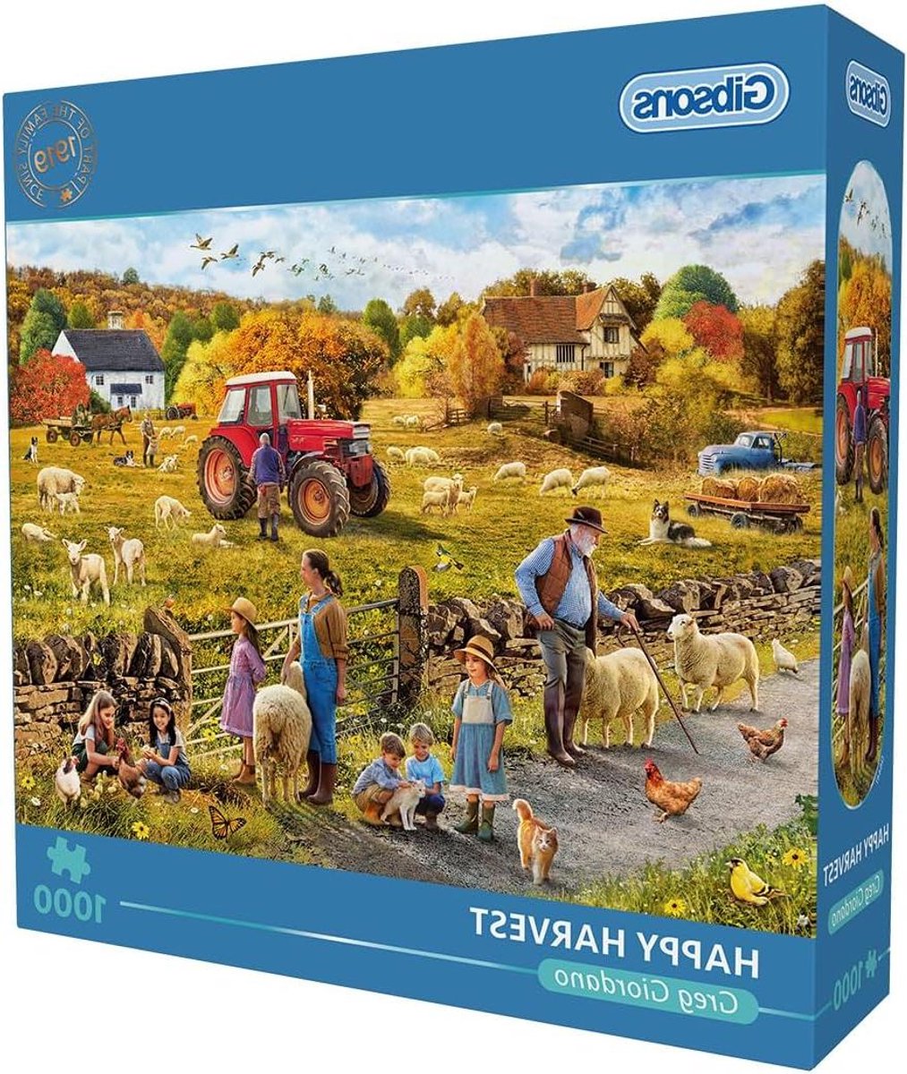 Legpuzzel 1000 stukjes - Herfstpuzzel Landschapspuzzel - Ontspannen Puzzelen - Dikkste Puzzelbord - 68 x 49 cm - Meerkleurig