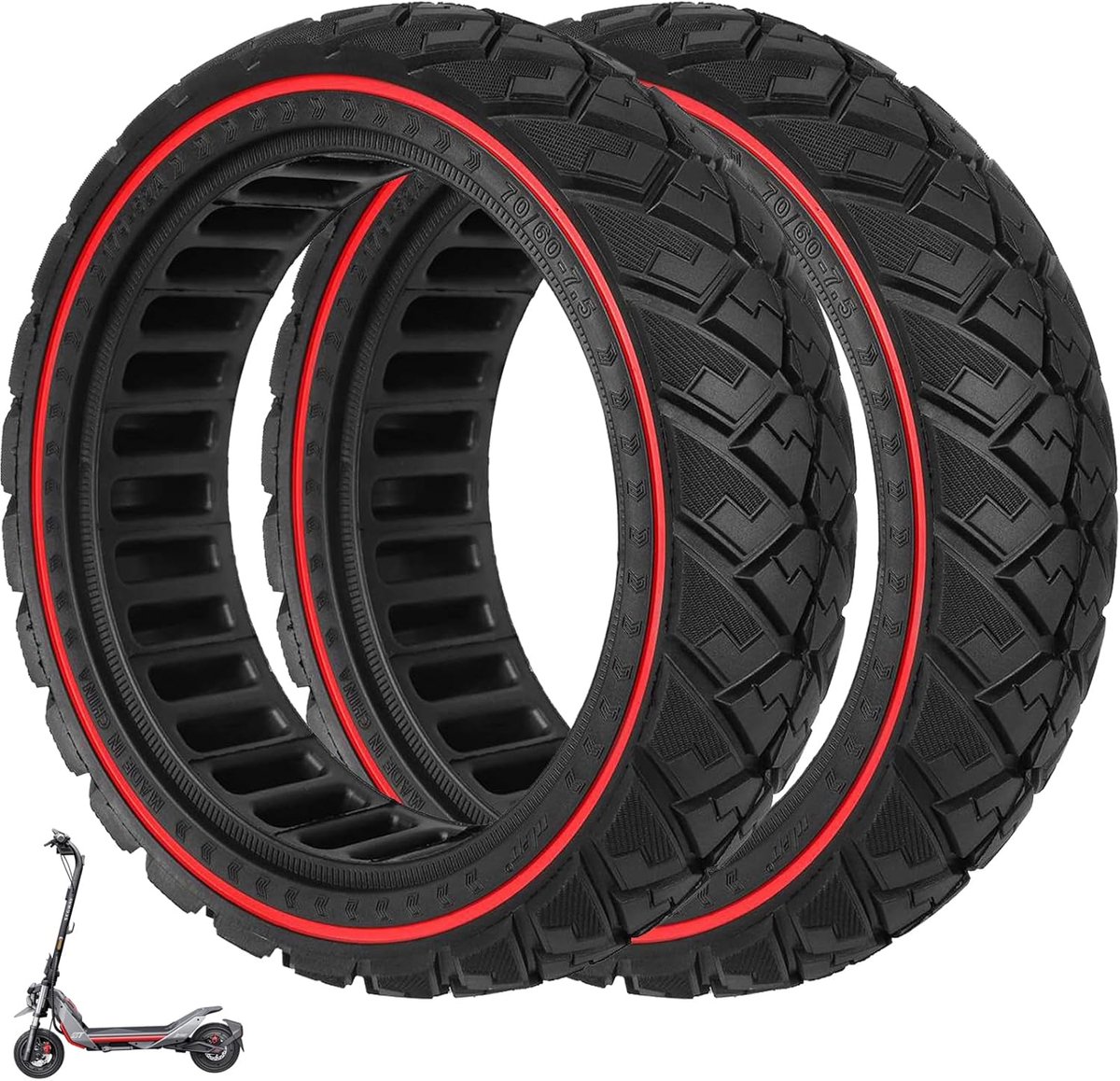 70/60-7,5 massieve banden voor Segway Zt3 , Zt3 D en E elektrische