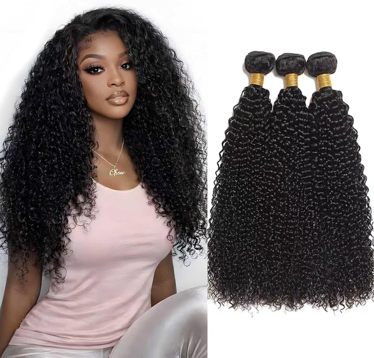Curly Bundles Human Hair 100 Unprocessed Brazilian Virgin Double Weft