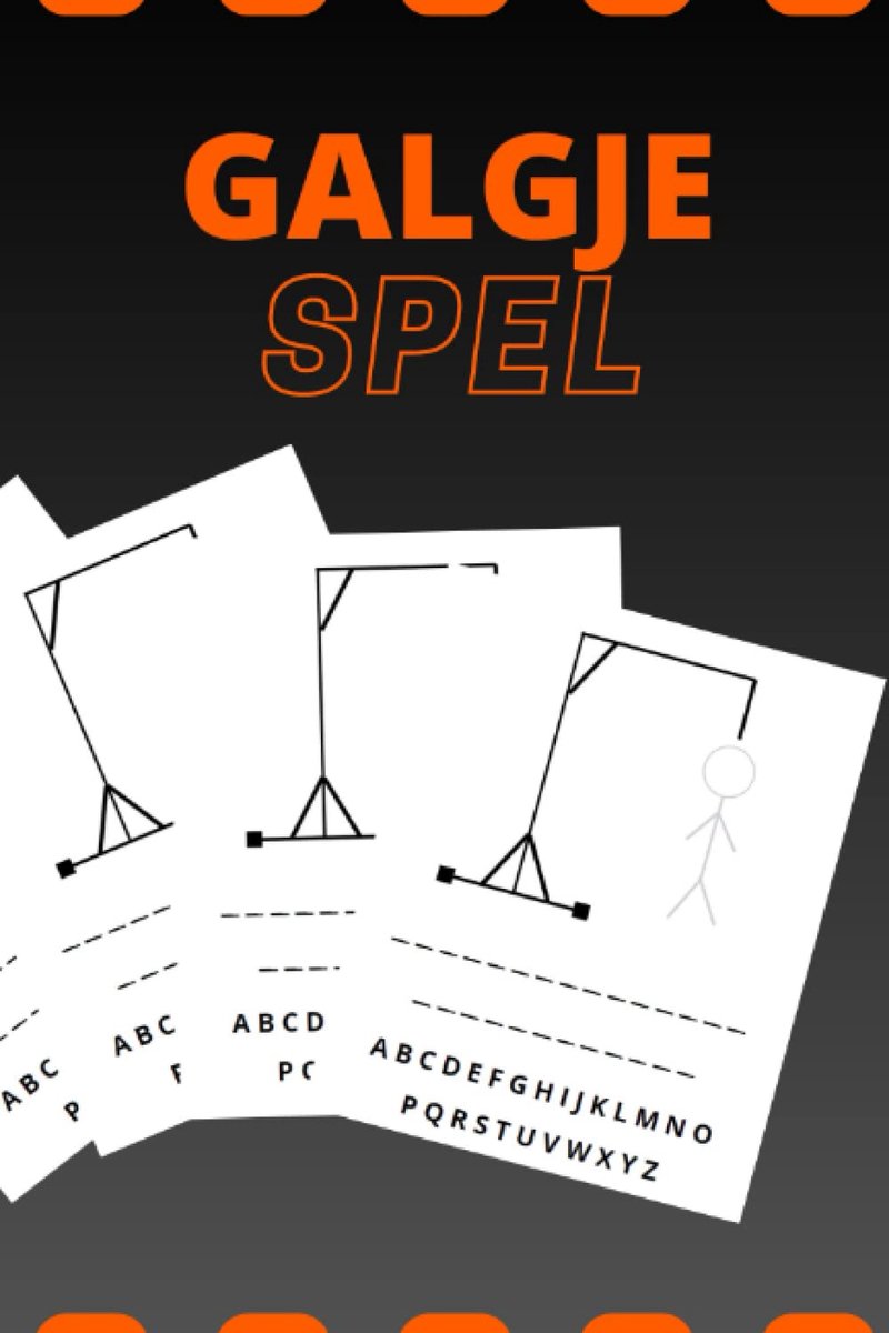 Galgje Voor Iedereen | Leuk raadspelletje om te spelen met vrienden en familie: Galgje Spel met 120 templates
