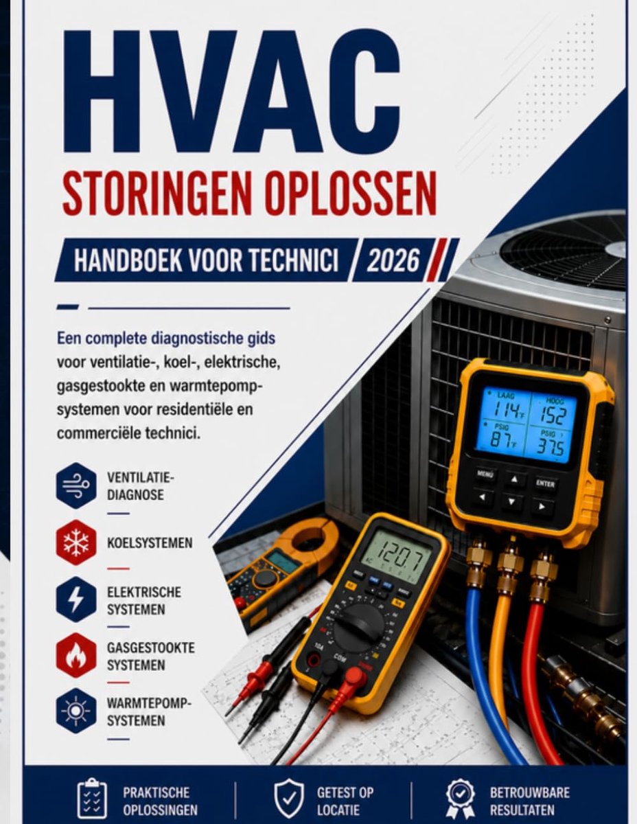 PROBLEEMOPLOSSING VELDHANDLEIDING: Een Complete Diagnosehandleiding Voor Luchtstroom-, Koelmiddel-, Elektrische, Gaspack- En Warmtepompsystemen ... Zowel Residentiële Als Commerciële Gebouwen.