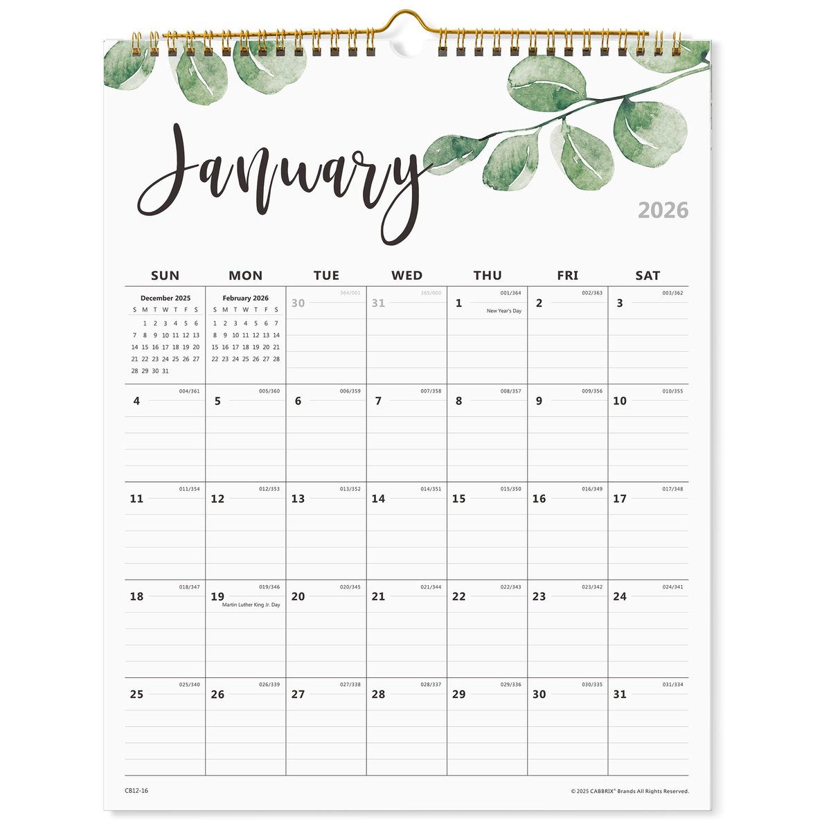 SnelShoppen - Maandelijkse Wandkalender 2023-2024, Dubbele Draadband, 20 x 35 cm, Perfect voor Organisatie en Planning, 18 Maanden, Opvallend Ontwerp