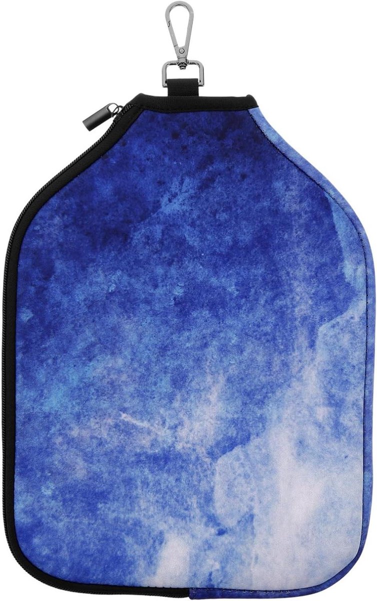 Tafeltennis Racket Cover - Tafeltennis Tas - Rackets Beschermen - Waterdicht Neopreen - 32x24x1.2cm - Blauw