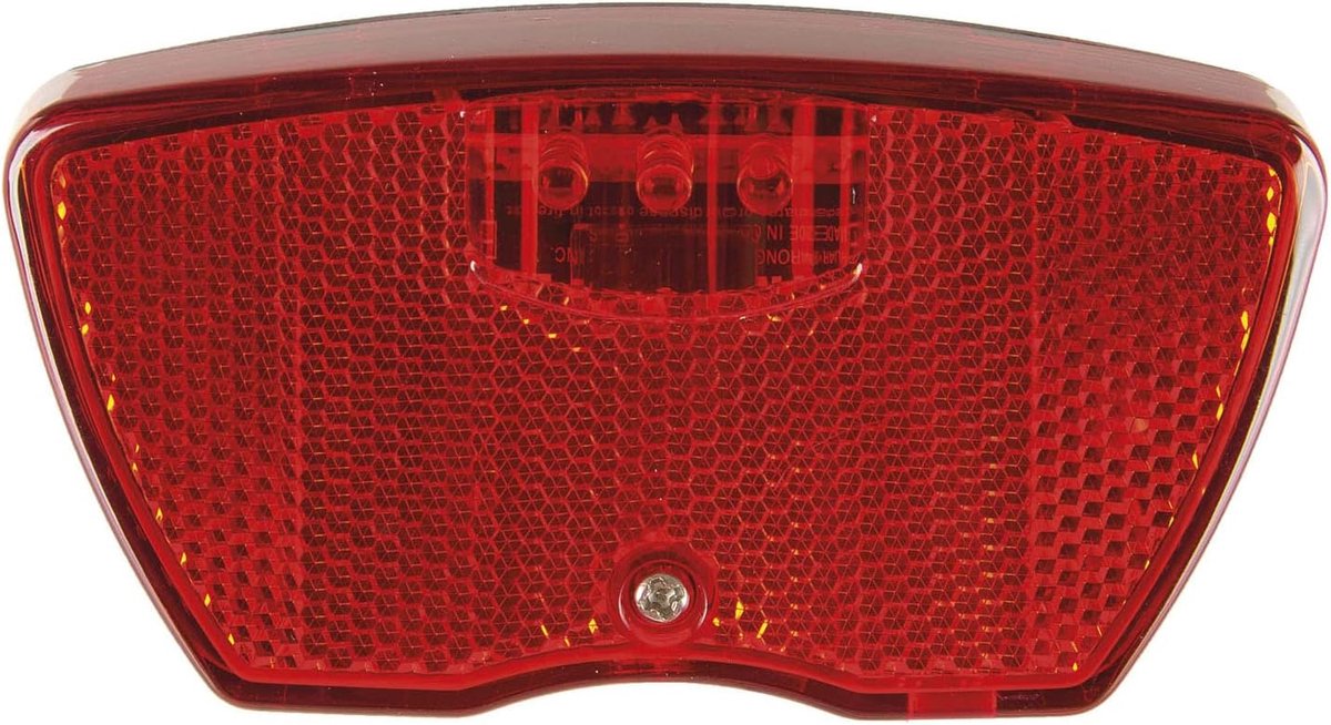SnelShoppen - Rode Lamp met 3 LED's, Standlichtfunctie, Inclusief Bevestigingsschroeven en Reflector, Batterijgevoed, Ideaal voor Feesten, Camping, Tu