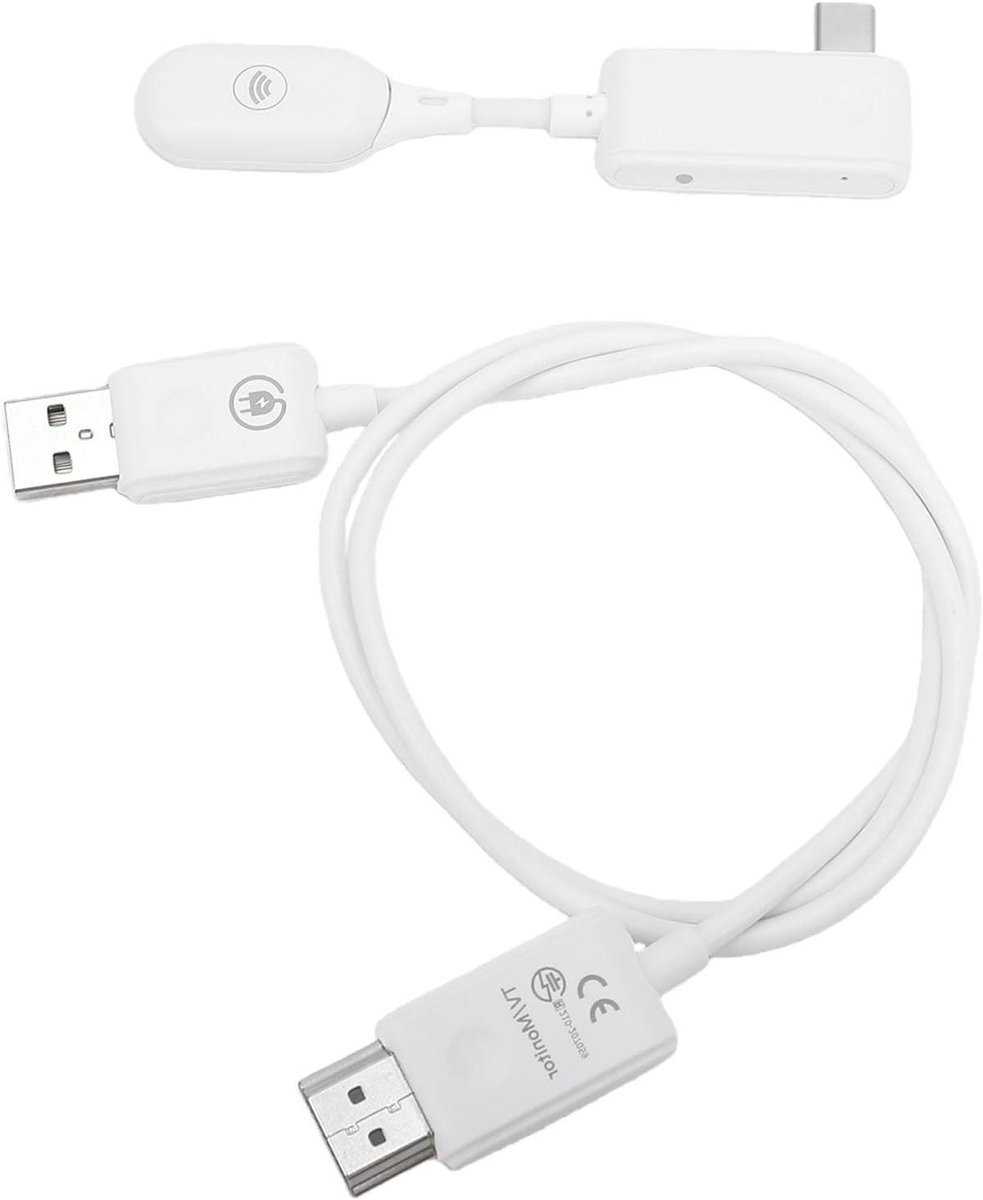 Draadloze USB C Adapter - HD Beeldscherm Zender - Scherm Delen - 50 Meter Bereik - 1080P 60Hz - Zwart