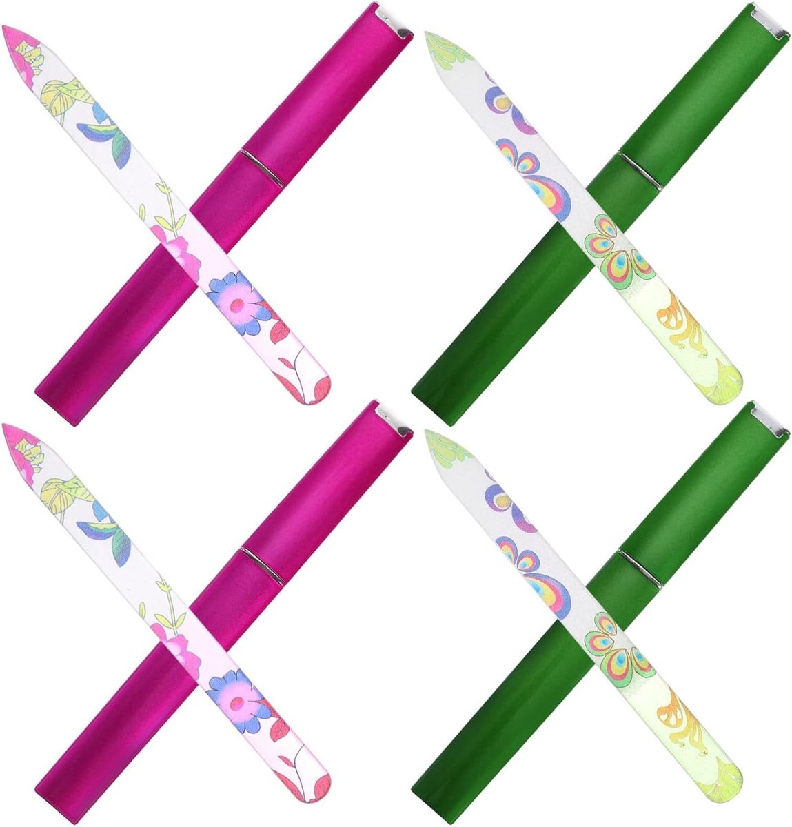 Glazen Nagelvijlen - Nagelvijl Buffer - Nagels Polijsten - Delicate Textuur - 14 cm - Niet gespecificeerd