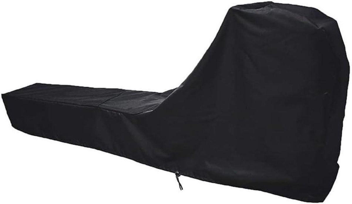 Roeimachinehoes - Beschermhoes Roeitrainer - Apparaat Beschermen - Winddicht Verstelbaar Touw - 241x61x101 cm - Zwart
