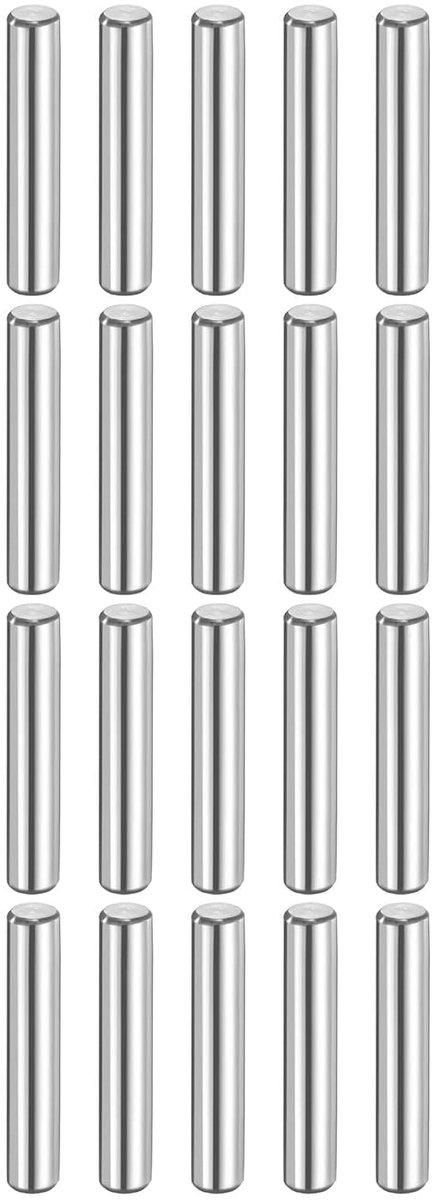 20 stuks 6 mm x 30 mm stiften 316L roestvrij staal cilinderpennen