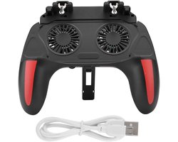 Game Controller, PUBG Mobile Game Controller Gaming Grip Smartphone Gamepad Phone Game Controller met Dual Cooling Fans(2500mah)