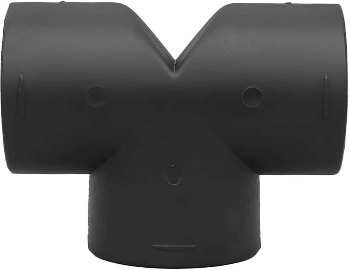 75 mm buisleiding T-stuk, luchtverwarmer, diesel, staande verwarming, accessoires met dubbele regelventiel, warme luchtuitlaat, aansluiting voor dieselverwarming, auto, universele buiten