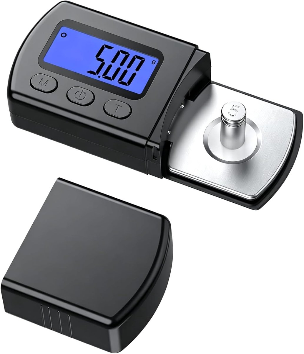 Digitale meter voor platenspeler, 0,01 g/5 g, digitale meter voor platenspeler met lcd-achtergrondverlichting, koppen van de sterkte van de stylus voor fono-cartridge