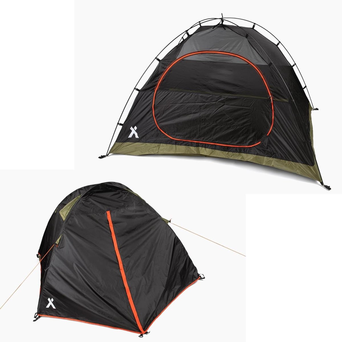 Kampeer Tent - Outdoor Tent Rugzak Tent - Kamperen Backpacken - Waterdicht Ultralicht - 2 Persoons - Zwart