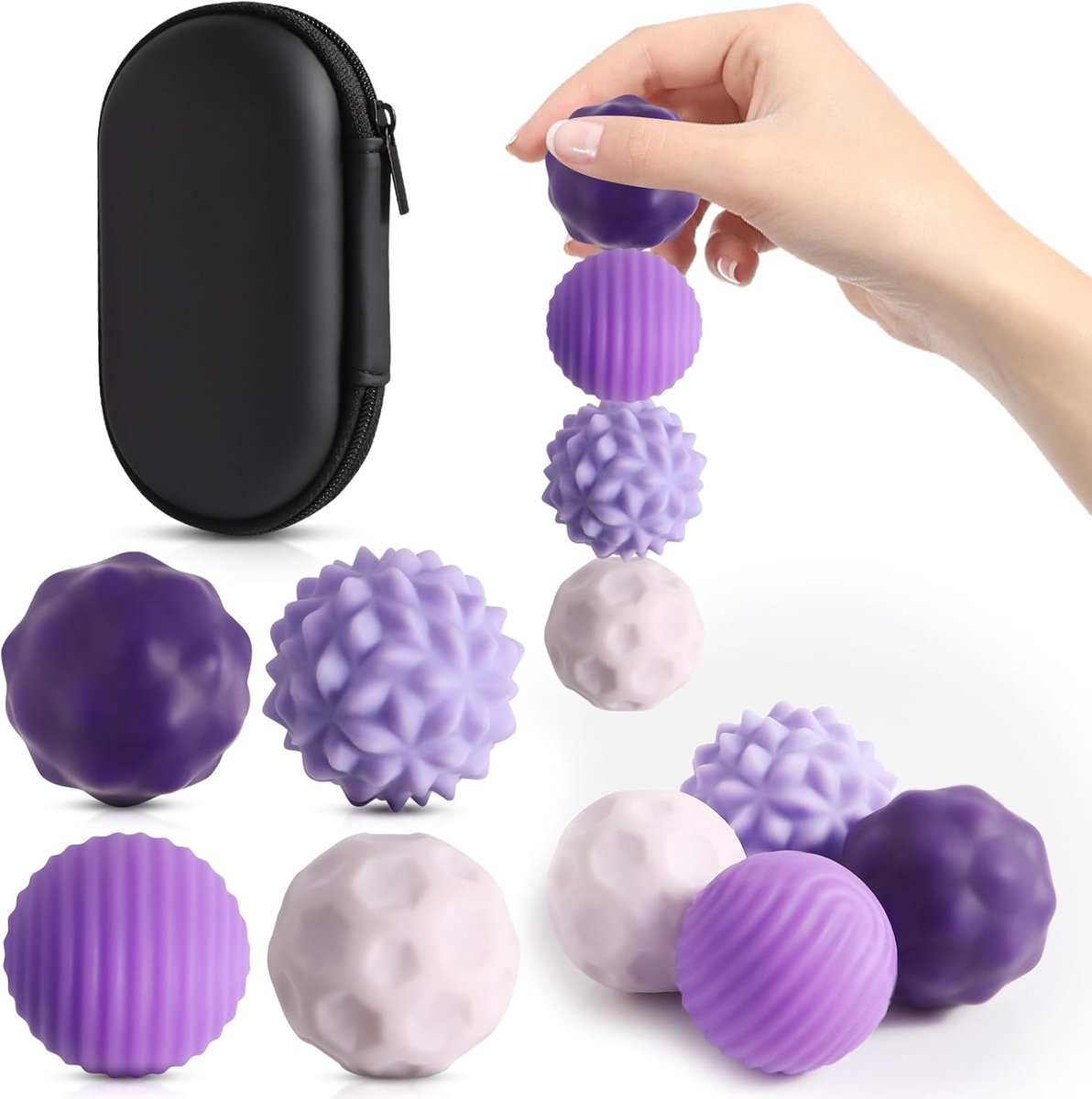 8 stuks magnetische sensorische ballen, magnetische fidget toys