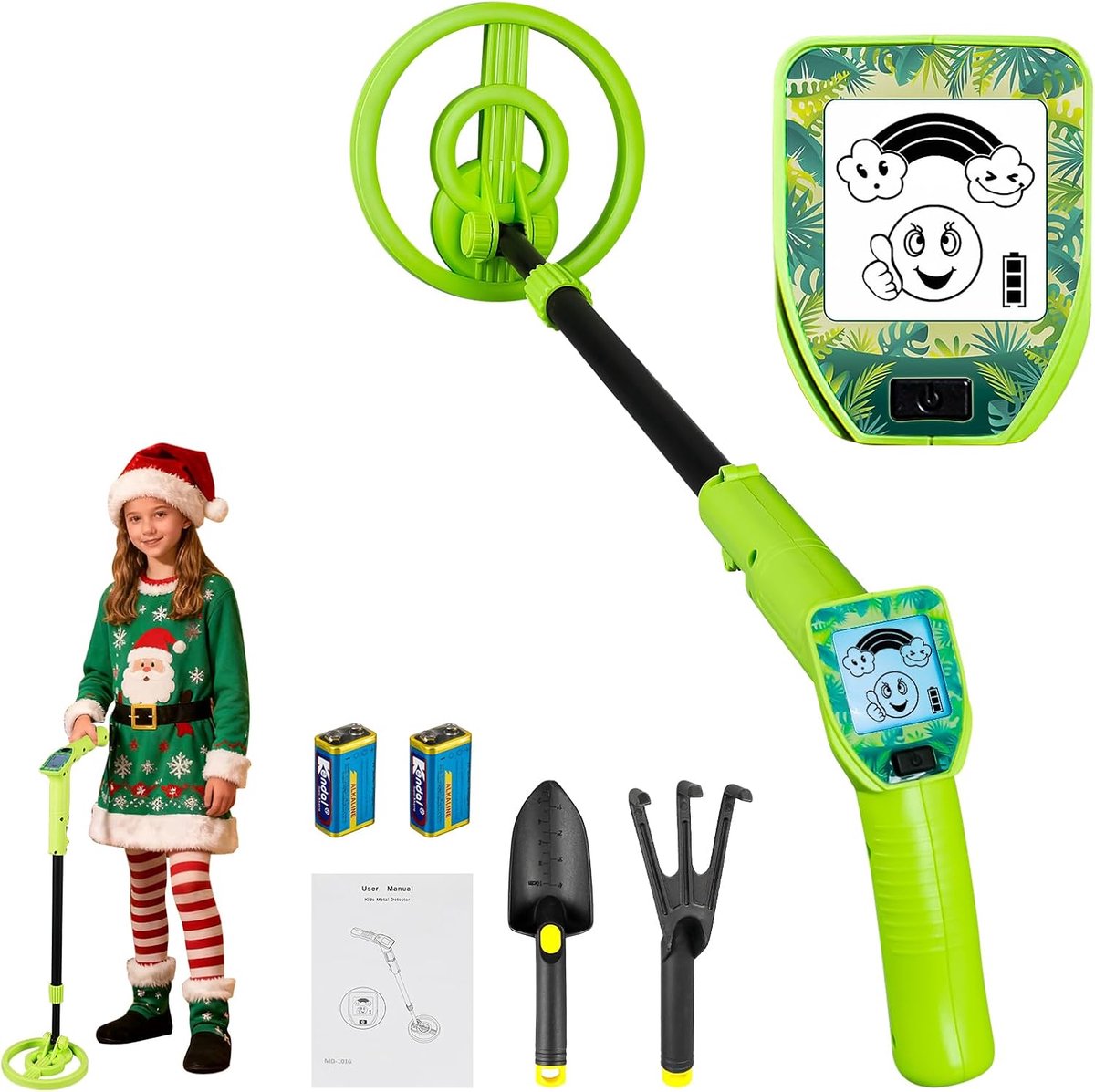 Metaaldetector voor kinderen, 60-86 cm, verstelbare metaaldetector