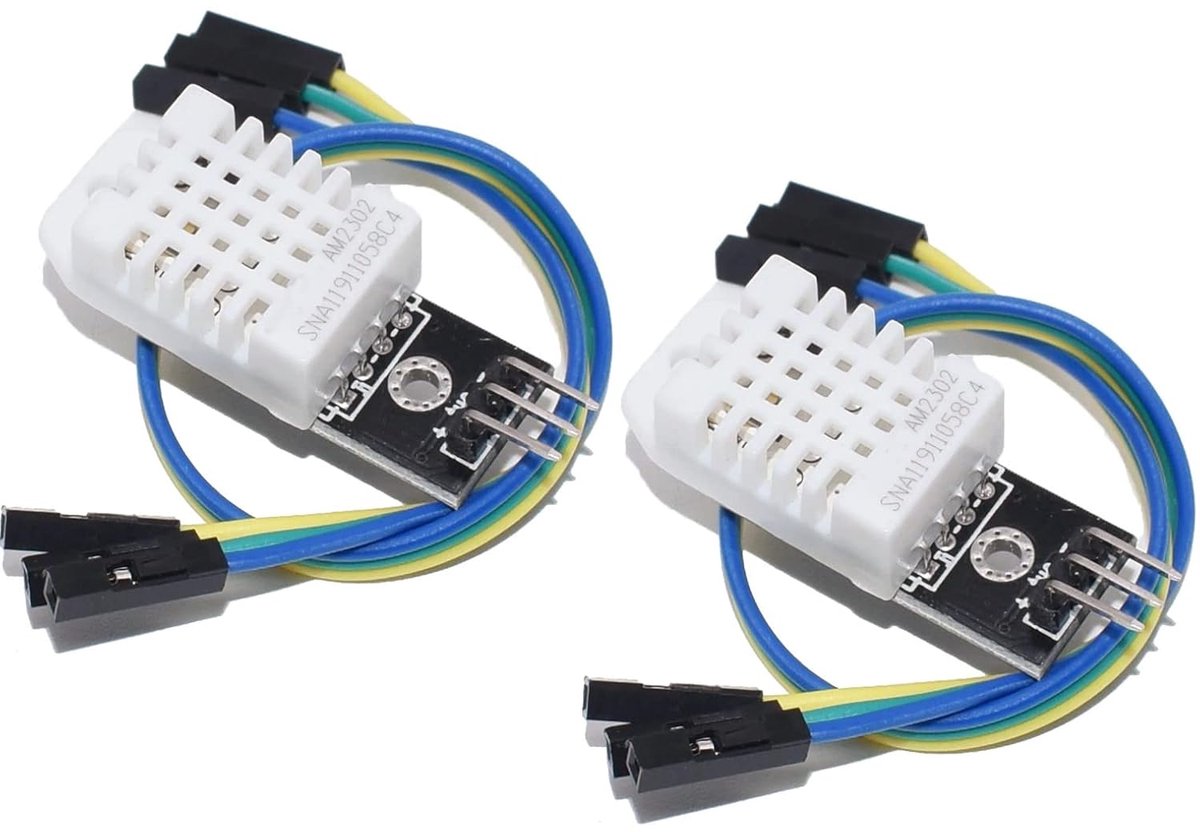 2pcs DHT22 Digital Temperature Humidity Sensor AM2302 Module with PCB and Cable