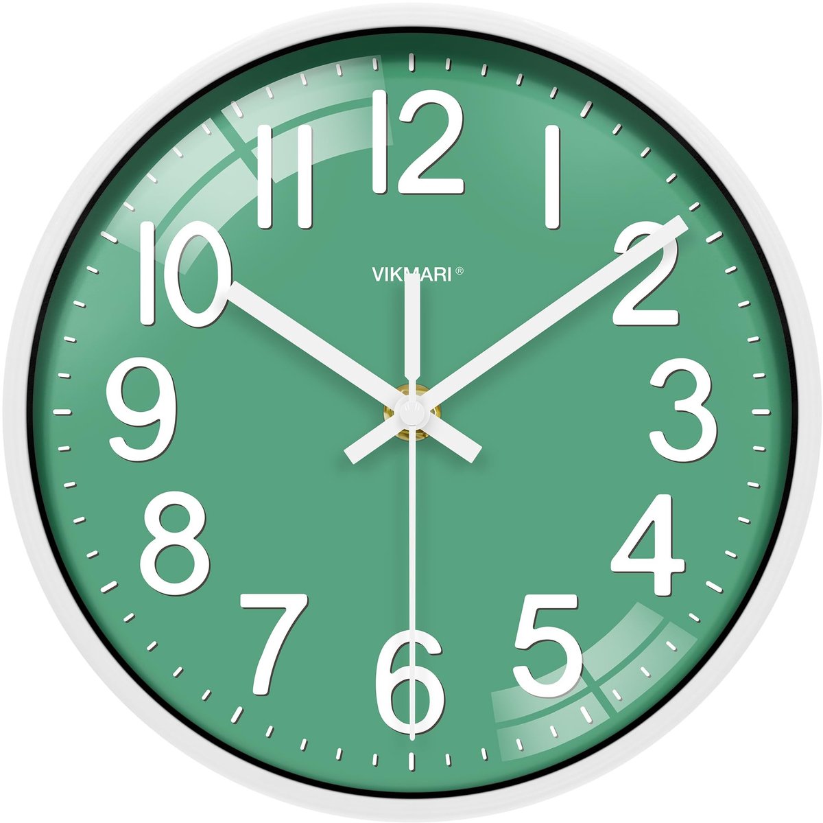 Omgoods - Groene Blauwe Wandklok - 12 Inch Stil voor Thuis en Kantoor