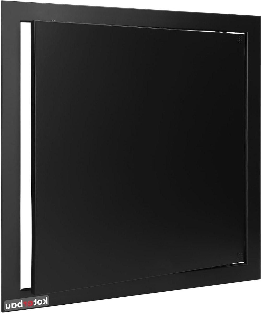 Inspectiedeur - Onderhoudsluik Serviceluik - Toegang Verbergen - Drukopeningsmechanisme - 30x30 cm - Zwart