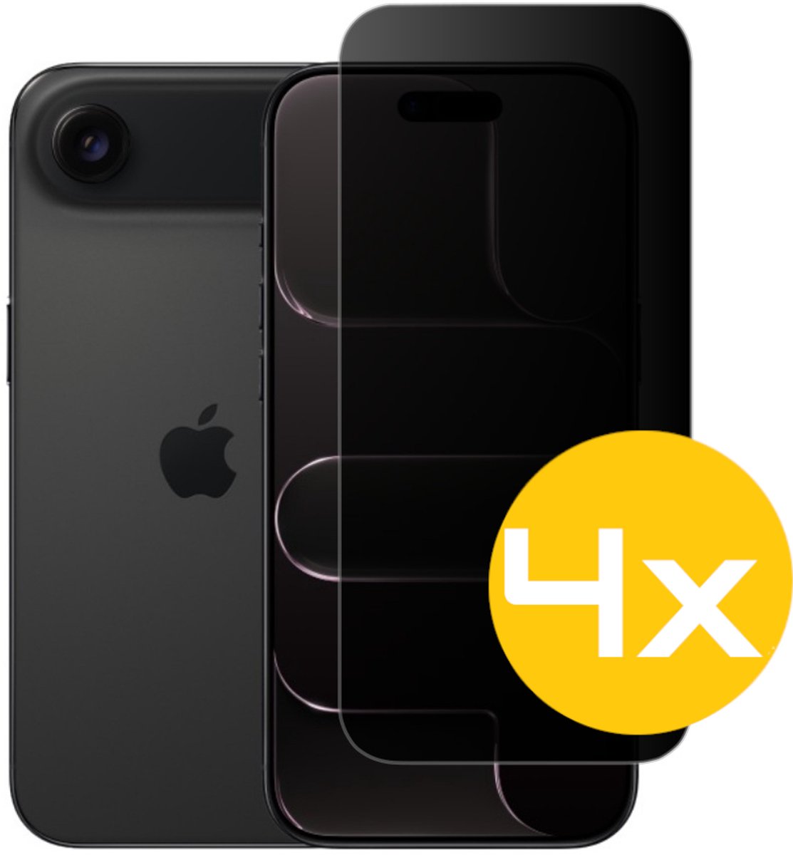 Privacy Screenprotector Geschikt Voor iPhone AIR - Volledige Beschermglas - 4 Stuks
