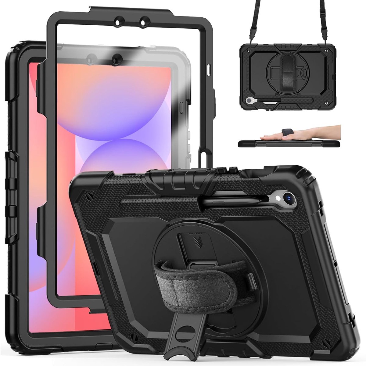 Omgoods - Shockproof Case voor Samsung Galaxy Tab S10 Lite/S10 FE/S9 FE 10.9 Inch met Schermbeschermer