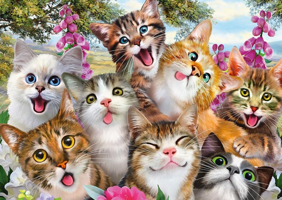 58391 Jigsaw Puzzle Cat Selfie (500 pcs)