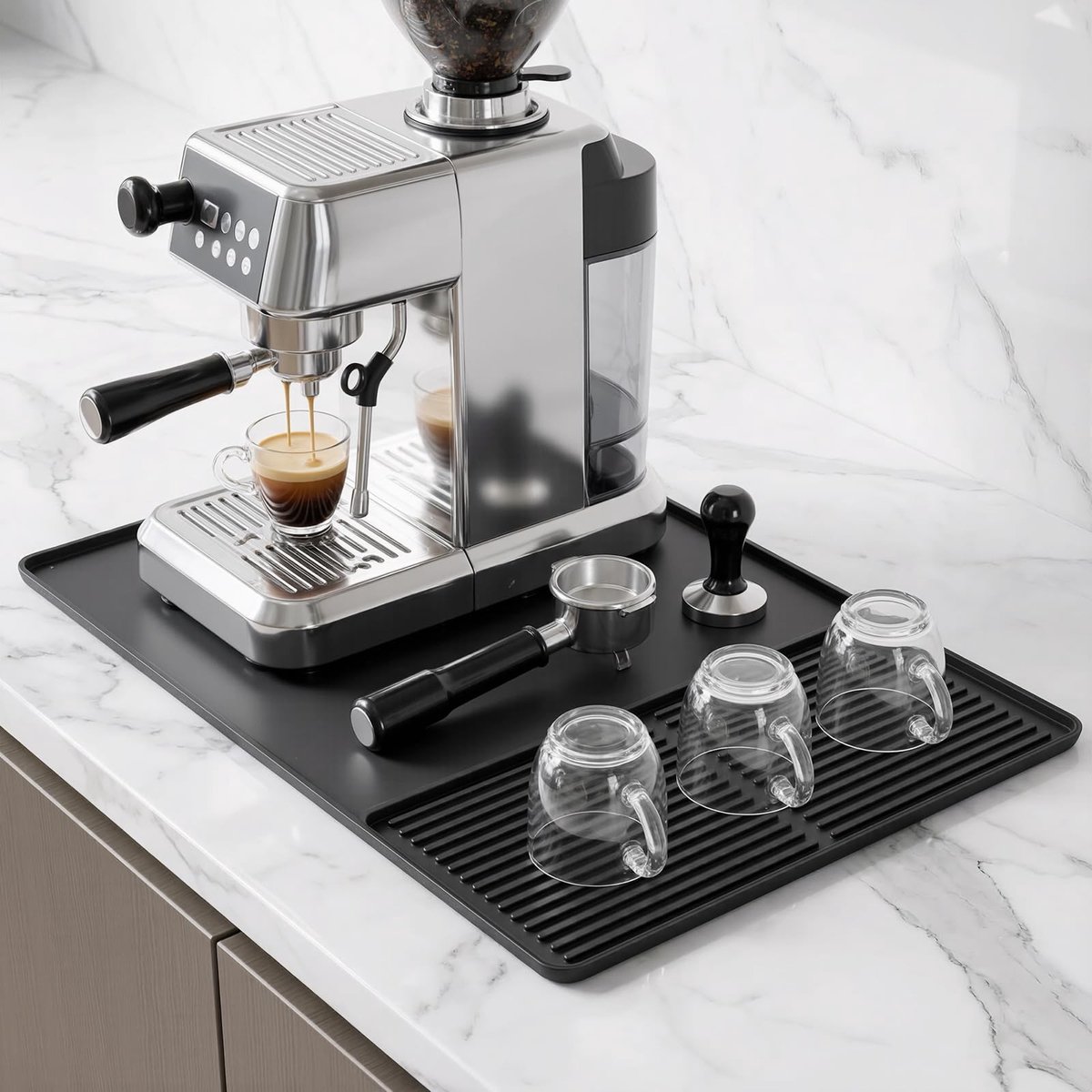 Omgoods - Silicone Koffiemat 60 x 40 cm met Antislip en Warmtebestendig