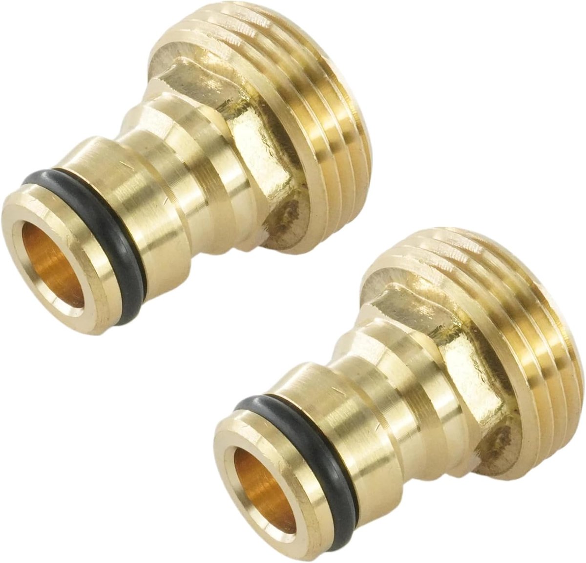 2 stuks kraanadapter met 1 inch buitendraad messing buitendraad slangtuit snelkoppelingsadapter