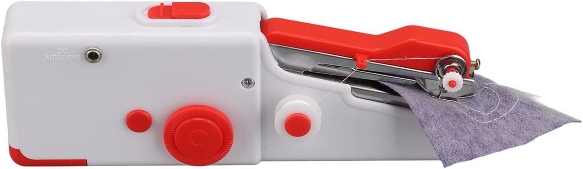 Mini Handnaaimachine - Draagbare Naaimachine - Snelle Kledingreparaties - Ergonomisch Ontwerp - 23D x 11B x 7H cm - Wit